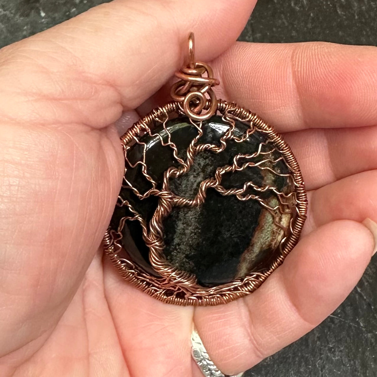 Two Sides of the Story — Sardonyx Copper Tree of Life Talisman