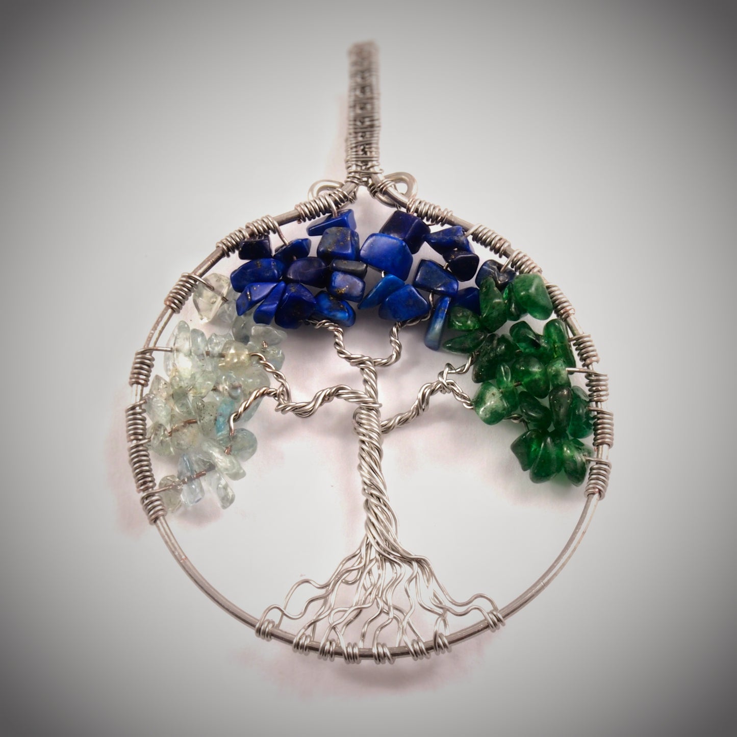 Custom Family Tree Gemstone Necklace