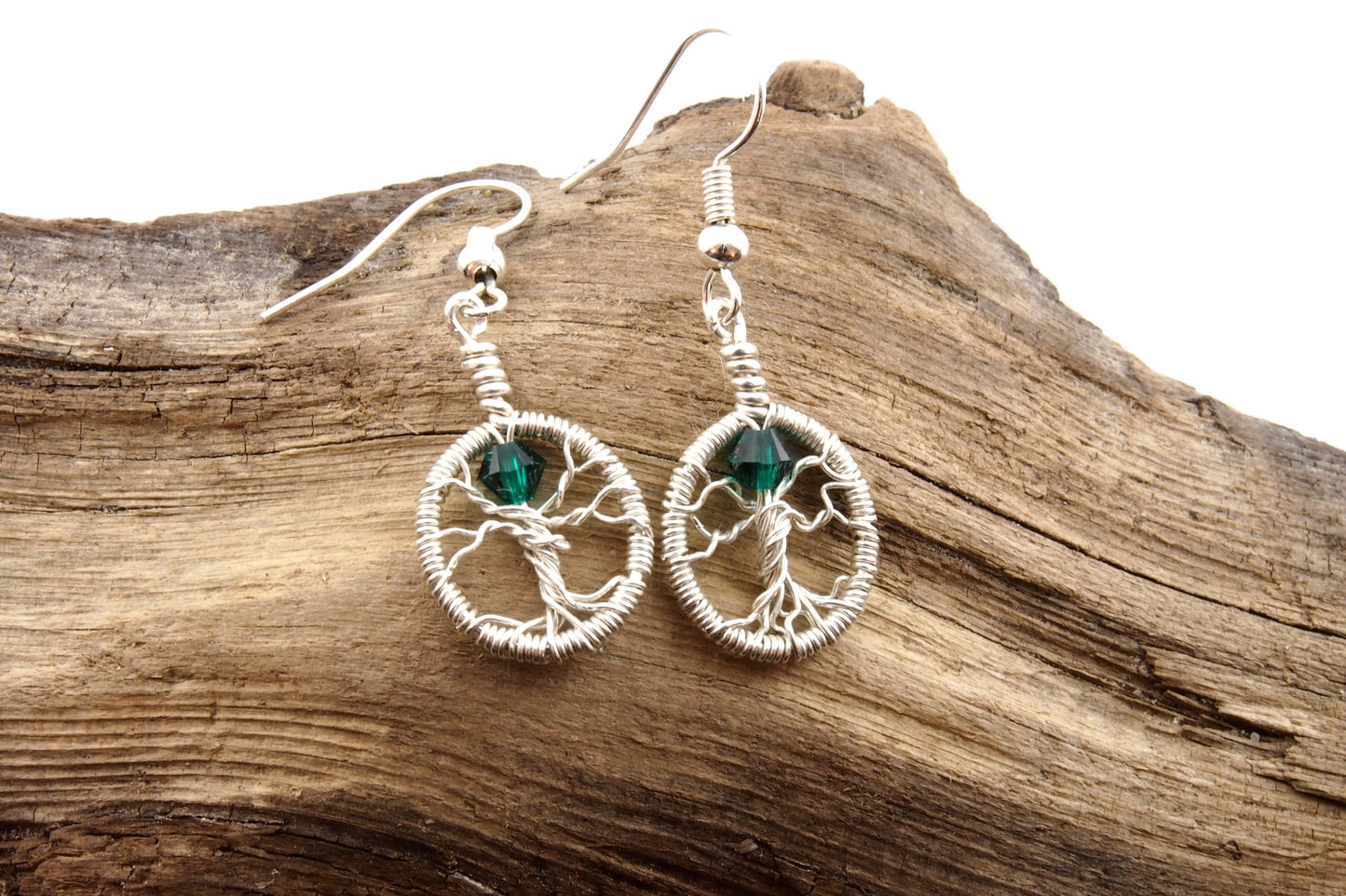 Tree of Life Earrings ~ Birthstone Jewelry