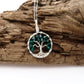Emerald Crystal Tree of Life Pendant ~ May Birthstone