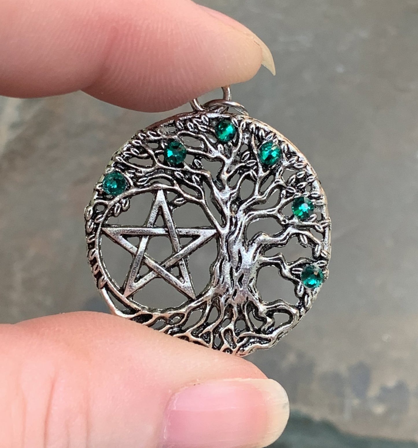 Tree of Life Pentagram Pendant