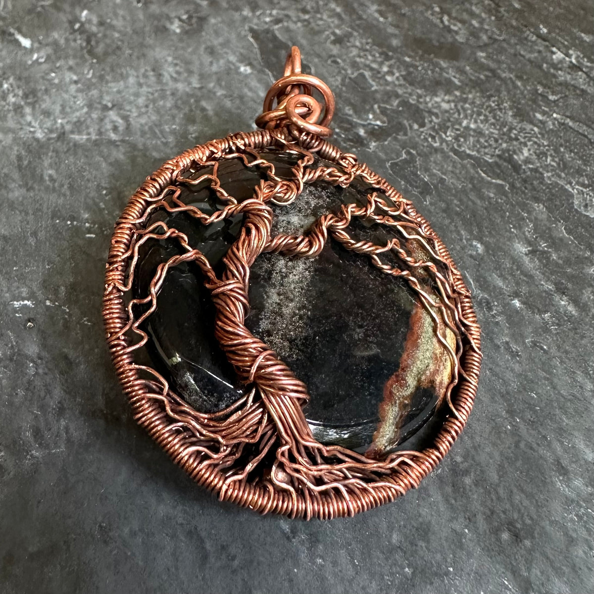 Two Sides of the Story — Sardonyx Copper Tree of Life Talisman
