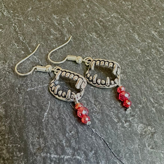 Vampire Fang Earrings ~ Halloween Jewelry