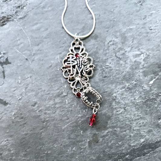 Gothic vampire necklace ~ Halloween costume jewelry