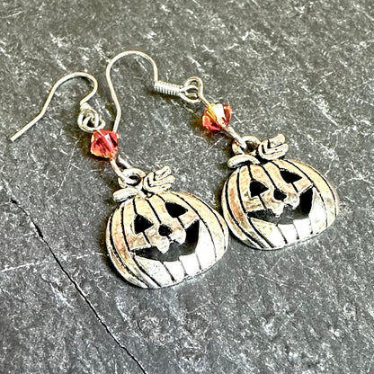 Lightweight Jack O'Lantern Earrings