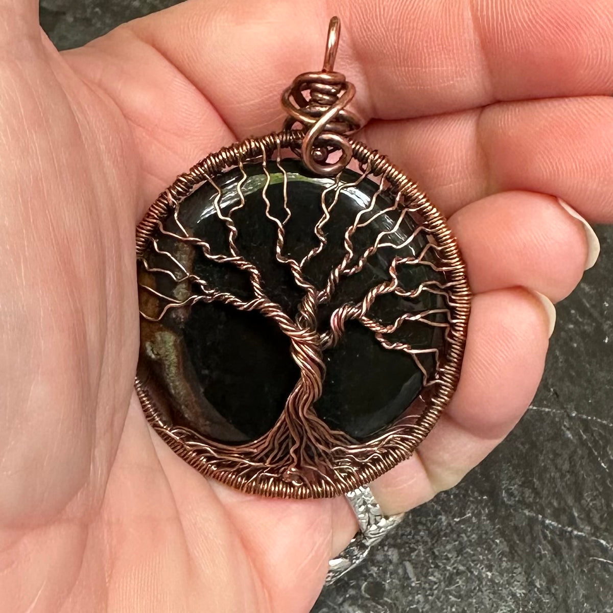 Two Sides of the Story — Sardonyx Copper Tree of Life Talisman
