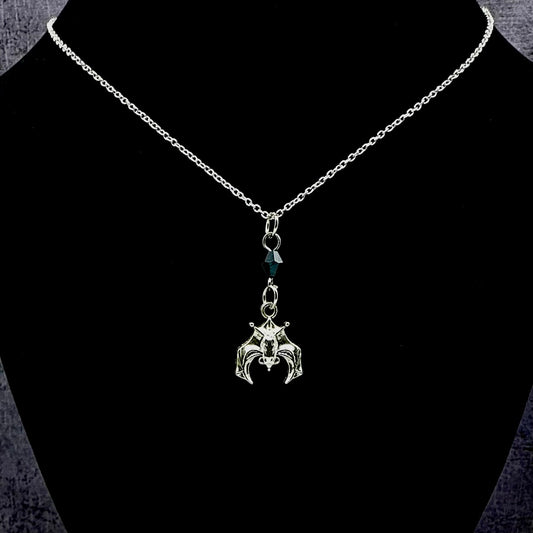 Bat Necklace & Earrings
