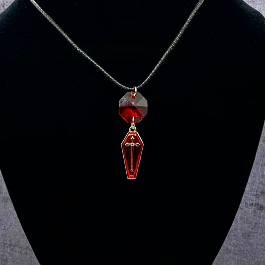 Coffin Necklace & Earrings Set