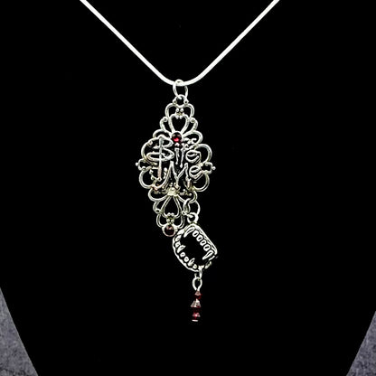 Gothic Vampire Necklace & Earrings