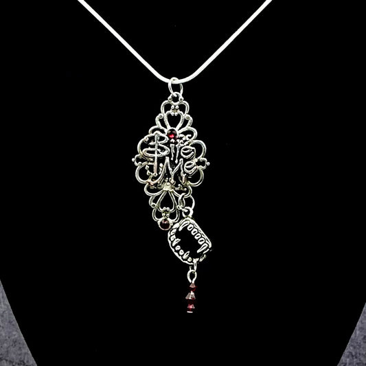 Gothic Vampire Necklace & Earrings
