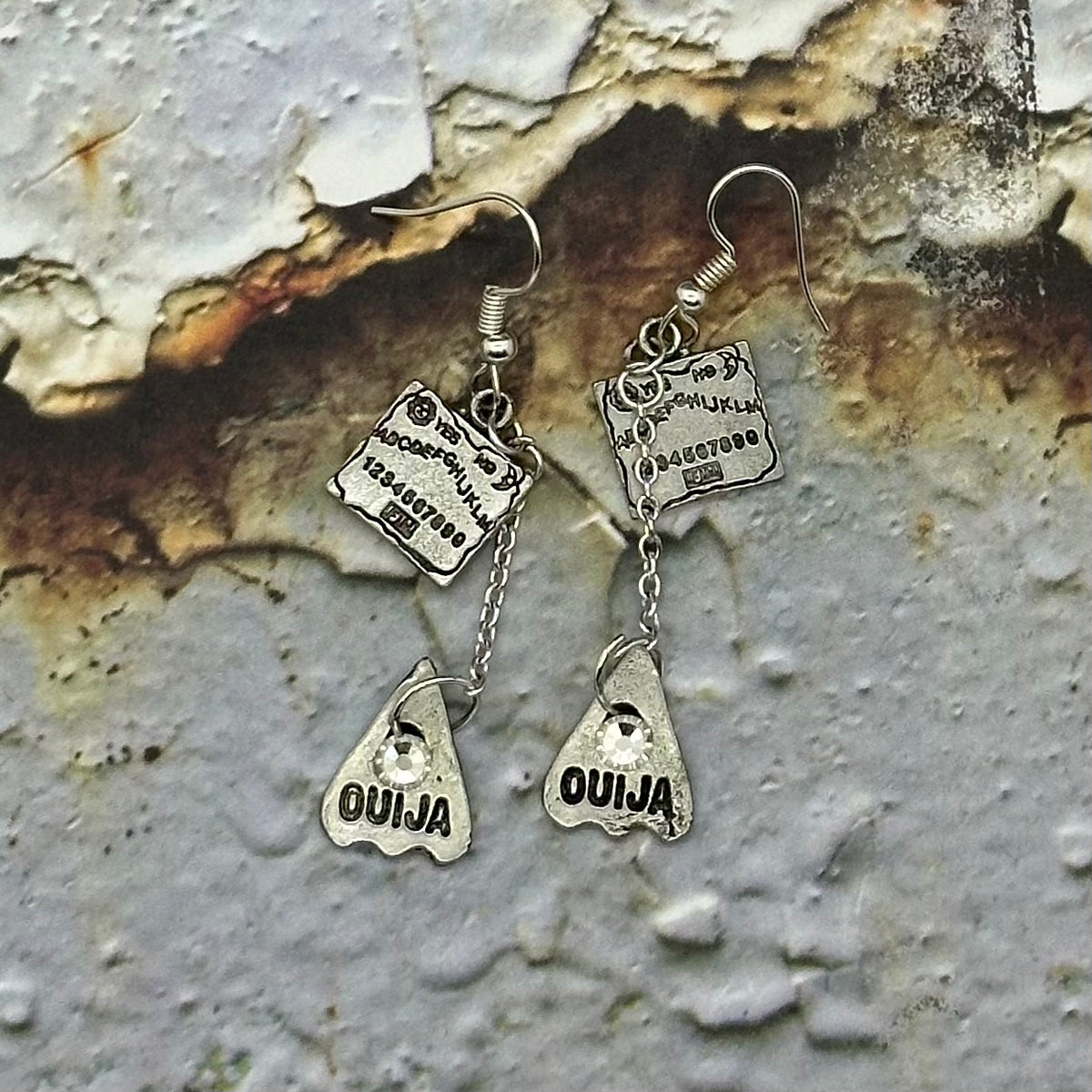 Ouija Board Necklace & Earrings