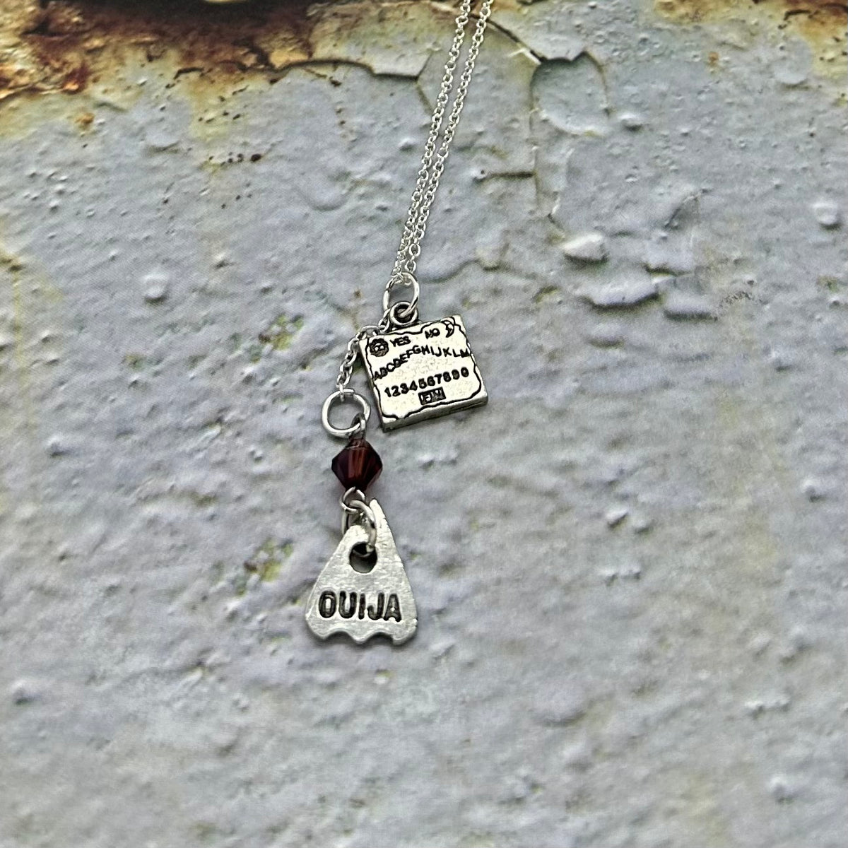 Ouija Board Necklace & Earrings