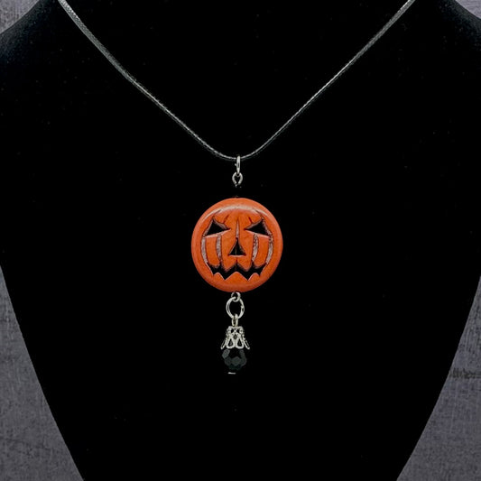 Jack O'Lantern Necklace & Earrings
