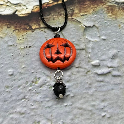 Jack O'Lantern Necklace & Earrings