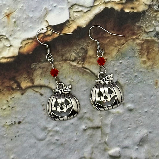 Lightweight Jack O'Lantern Earrings