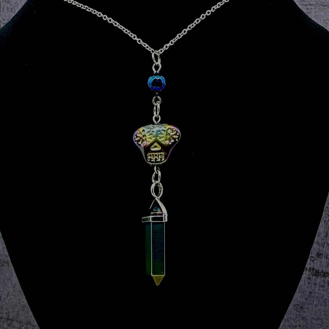 Sugar Skull Stone Point Necklace
