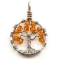 Topaz Crystal Tree of Life Pendant ~ November Birthstone
