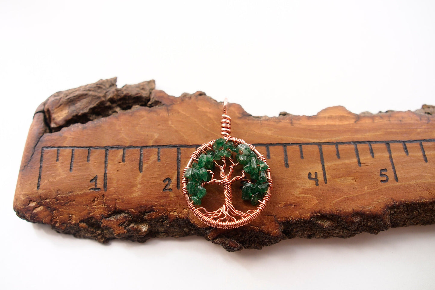 Green Aventurine Tree of Life Pendant