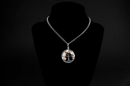 Rainbow Moonstone Tree of Life Pendant