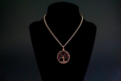 Rhodolite Tree of Life Pendant