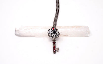 Vampire Skeleton Key Necklace ~ Halloween Jewelry