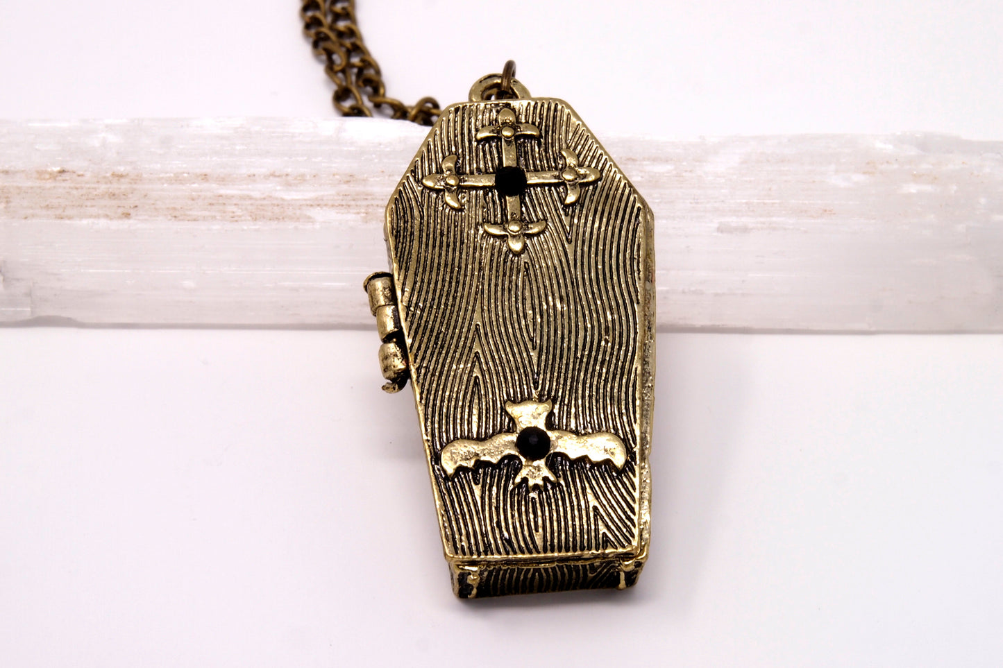 Coffin Necklace ~ Halloween Themed Jewelry