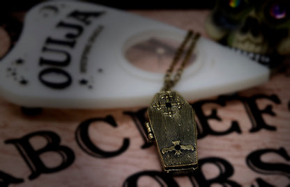Coffin Necklace ~ Halloween Themed Jewelry